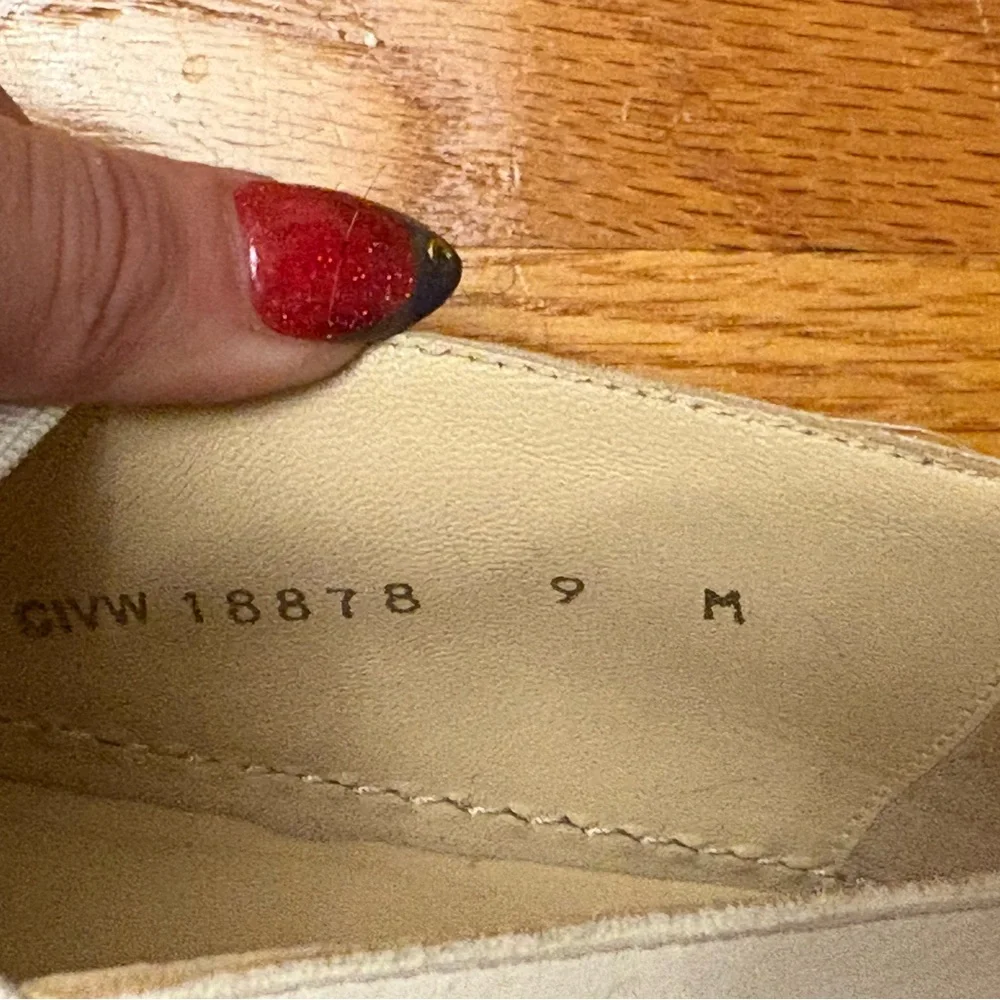 Stuart Weitzman White Embellished Slip on Sneakers - Picture 5 of 5